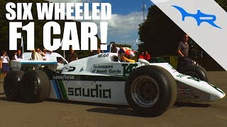 Six Wheeled amp 800BHP Williams F1 Cars FULL THROTTLE ACTION [upl. by Enelcaj]