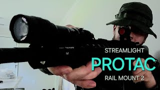 Streamlight Pro Tac Rail Mount 20 unboxing installation test [upl. by Melisent]