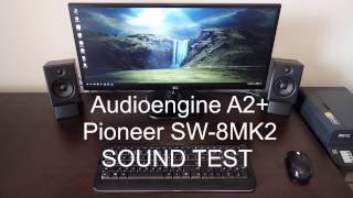 Audioengine A2 and Pioneer SW8MK2 Sound Test Comparison [upl. by Beverlee]