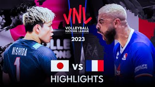 LEGENDARY MATCH  JAPAN vs FRANCE  Mens VNL 2023 [upl. by Ortrude395]