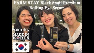 Farm Stay Black Snail Premium Rolling Eye Serum [upl. by Jordans]