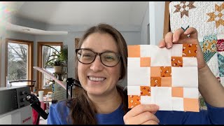 Block 13 2024 Scrappy Sampler Mystery Block of the Week quilt block tutorial [upl. by Lecrad]