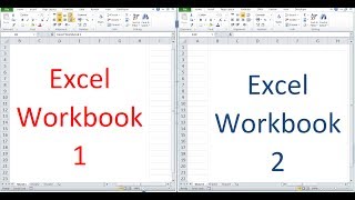 How to open and view 2 Excel workbooks at the same time [upl. by Egiedan]