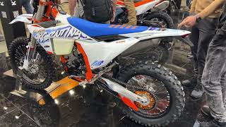 KTM 350 EXC F Six Days 2024 Walkaround  EICMA 2023 [upl. by Ahsinak634]