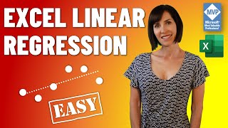 Excel Linear Regression The EASY Way [upl. by Oidale]