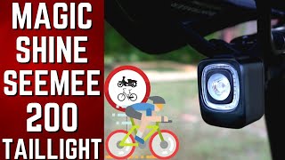 ULTRA BRIGHT  MagicShine SEEMEE 200 Bicycle Taillight  Full Review of this USB Rechargeable Light [upl. by Atilemrac]