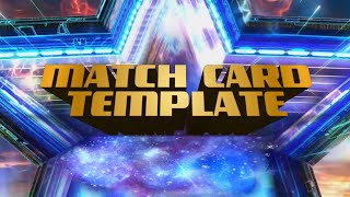 wwe wrestlemania 38 match card template with special effects wrestlmania [upl. by Far]