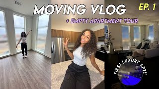 my first luxury apartment  apartment tour moving vlog  Living Alone at 20 [upl. by Atnad]