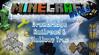 Minecraft Minis  Tinkers Construct Mod  Drawbridge Railroad amp Hallway Trap [upl. by Hoem]