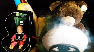 Drivers Airbag Deployed on Teddy amp Baby  in Ultra Slow Motion  4K [upl. by Bran461]