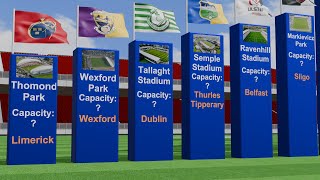 Irelands Top 30 LARGEST Stadiums COMPARED 2024 [upl. by Stuckey54]