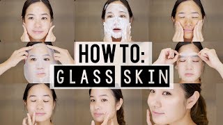 How to KOREAN 10 Step Skincare Routine  Glass Skin [upl. by Tina]