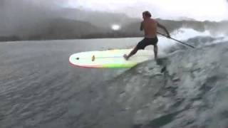 Laird at Hanalei on his Laird Pro SUP Board [upl. by Abbottson]