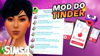 MOD TINDER NO THE SIMS 4  AGORA SUA SIM DESENCALHA  Mod Review [upl. by Ccasi]