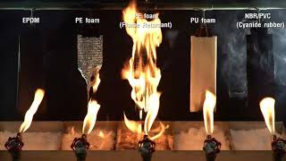 EPDM Flammability test Insulation [upl. by Anilem]