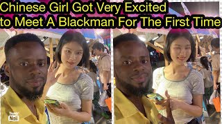 Chinese girl fell in love with a Blackman the first she met a foreignerchinalovechineseblack [upl. by Lilah]