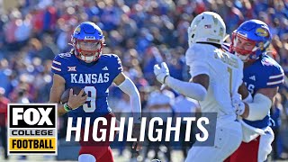 UCF Golden Knights vs Kansas Jayhawks Highlights  CFB on FOX [upl. by Bovill]