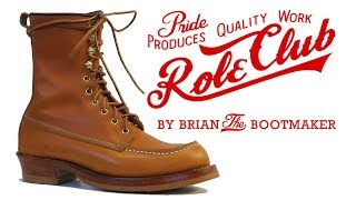 Red Wing 877 Moc Toe Boots Resole 33 [upl. by Ennayelsel]