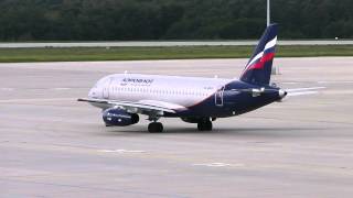 Aeroflot  SSJ10095B RA89032 taxi  Dresden Airport 30082014 [upl. by Inor]