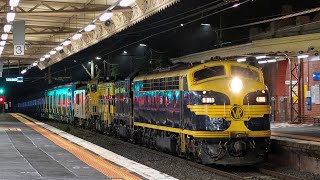 Vintage Streamliner Hauls Melbournes NEWEST Train  SSRs HCMT Transfer to Pakenham East [upl. by Fineman]