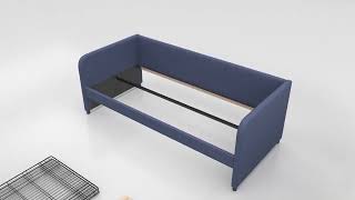 Assembly video Single Bed Spector  90 x 200 cm [upl. by Naryb635]