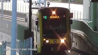 LA Metro Green Line single P3010 Arriving at HawthorneLennox [upl. by Llekcm]