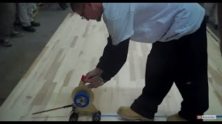 How to Prep Tape and Paint Game Lines on a Gym Floor  City Floor Supply [upl. by Piselli215]