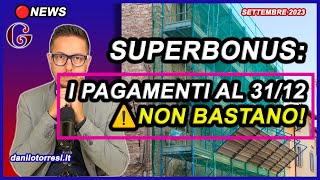 SUPERBONUS 110 ultime notizie  niente cessione del credito senza lavori fatti al 31 dicembre [upl. by Peirsen]