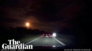 Meteor fireball lights up night sky in Perth Australia [upl. by Behka]