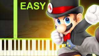 Bonneton  SUPER MARIO ODYSSEY  EASY Piano Tutorial [upl. by Friedman626]