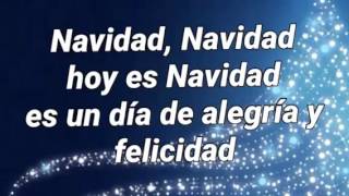 Hoy es Navidad pista con letra [upl. by Nimesay]