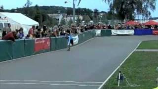 Wouter Hebbrecht EM 2008 Gera  300m Sprint Final [upl. by Yeltihw383]