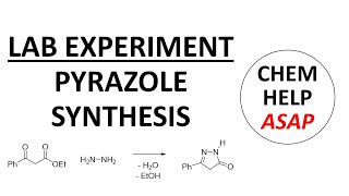 Knorr pyrazole synthesis from a ketoester  laboratory experiment [upl. by Nahaj164]