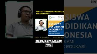 Beasiswa S2 dan S3 Tanpa Toefl  Beasiswa Pendidikan Indonesia [upl. by Ylluz]