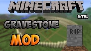 Ep 114  Gravestone Mod  Minecraft Mod Showcase [upl. by Napas]