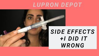 Lupron depot side effects  mistake [upl. by Kubetz663]