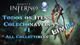 Dantes Inferno  Todos os Itens Colecionáveis  All Collectibles  Parte 1 Limbo [upl. by Itnaihc]