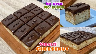 Pantes VIRAL di Malaysia CHEESEKUT versi EKONOMIS bisa seENAK amp seMUDAH ini tanpa oven tanpa kukus [upl. by Aderf648]