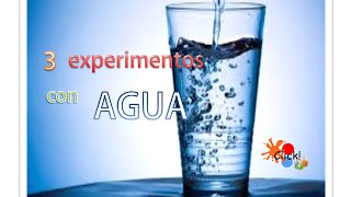 3 experimentos con agua para niños [upl. by Ricker585]