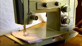 Sears Kenmore sewing machine demonstration [upl. by Babbette475]