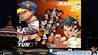 SF3 3rd Strike  Fightcade FT5 Dankah Yu vs Nica KO Ma [upl. by Racso509]