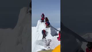 Climbers stranded on Mount Everest after cornice collapses [upl. by Temp]