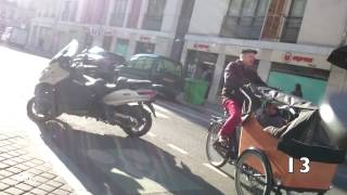 Demander à la police denlever un scooter dune piste cyclable [upl. by Urbanus]