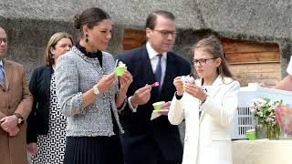 Princess Estelle of Sweden eating ice cream and exploring the nature [upl. by Ellenahs469]