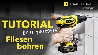 Trotec Tutorial  Fliesen bohren DIY [upl. by Uaeb]