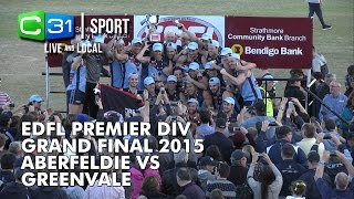 2015 Premier Division EDFL Grand Final Live  Aberfeldie FC Vs Greenvale FC [upl. by Amato316]