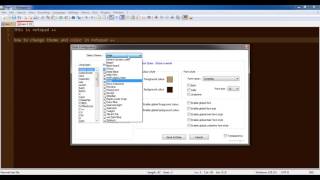 How to change notepad  theme  notepad style configurator [upl. by Saffren]