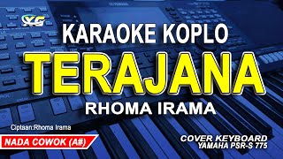 Terajana karaoke nada pria  Rhoma Irama Versi dangdut koplo [upl. by Badr]