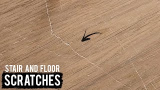 How to Perfectly Fix Scratches on Wooden Floors and Stairs DIY [upl. by Culbert]