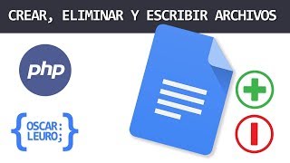 CREAR ELIMINAR Y ESCRIBIR ARCHIVOS CON PHP  FOPEN FWRITE Y UNLINK [upl. by Nylynnej]